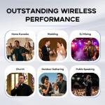 Gimkuls Wireless Handheld Microphone System for Events