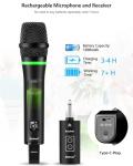 Bietrun Wireless Rechargeable Microphone with 168FT Range