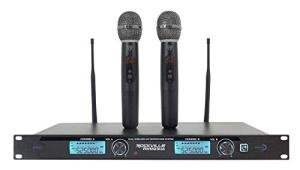 Rockville UHF Wireless Dual Microphone System