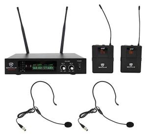 Rockville RWM81U Dual UHF Wireless Microphone System