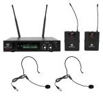 Rockville RWM81U Dual UHF Wireless Microphone System