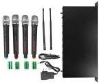 Rockville RWM4401UH Quad UHF Wireless Microphone System