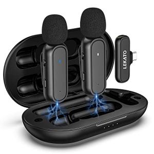 LEKATO Wireless Lavalier Mic Bundle for Android