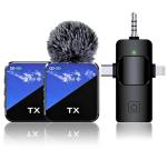 Wireless Noise-Cancelling Lavalier Microphone, 45M Range