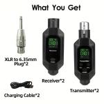 Long-Range U3 Wireless Microphone Transmitter and Receiver Set