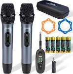 Wireless Long Range Karaoke Microphone Set 2-Pack
