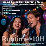 Wireless Long Range Karaoke Microphone Set 2-Pack