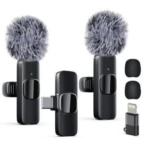 Wireless Lavalier Microphone Set for Interviews & Vlogs