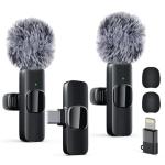 Wireless Lavalier Microphone Set for Interviews & Vlogs