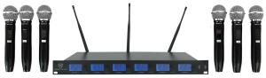 Rockville RWM-66 Wireless Microphone System, 6 Mics