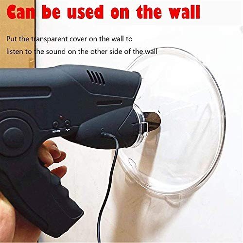 Parabolic Dish Directional Microphone, Parabolic Microphone Bionic Ear, 8X Monocular Long Distance Hearing Camping Tools, Listen To Spy At Long Distance, Bird Sound Listening: Monoculars
