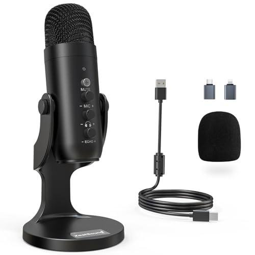 ZealSound USB Condenser Mic for Gaming and Podcasting
