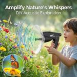 HAUSBELL Parabolic Microphone with Headphones Included