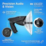 HAUSBELL Parabolic Microphone with Headphones Included