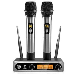 TONOR Portable UHF Dual Wireless Microphone System