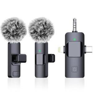 Versatile 3-in-1 Wireless Microphone for Recording