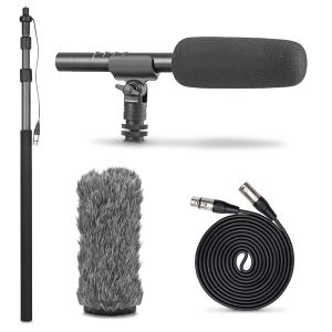 Movo Shotgun Mic with Boom Pole Kit