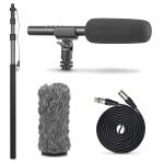Movo Shotgun Mic with Boom Pole Kit
