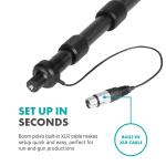Movo Shotgun Mic with Boom Pole Kit
