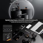 COMICA VM40 Wireless Shotgun Microphone,2.4G Super Cardioid Polar Pattern,48kHz/32-bit Float Recording,Wired/Wireless Dual Modes,32G On-Board Recording for 40-Hour Storage(VM 30 Upgraded Version)