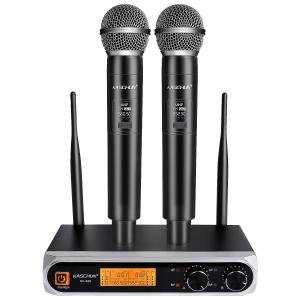 Dual UHF Wireless Microphone System with Long Range