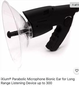 100m Parabolic Sound Amplifier Microphone for Spying