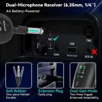 Wireless Karaoke Microphone Set - Long Range 2-Pack