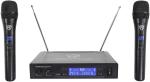 Dual Wireless Handheld Microphone System with 2 Mics