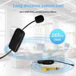 Wireless 2-Person Microphone System with 165 ft Range