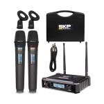 Long Range Dual Wireless Microphone System Set