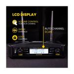 Long Range Dual Wireless Microphone System Set
