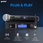 Gemini Professional Handheld Wireless Microphone System