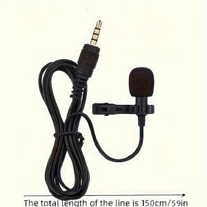 High-Sensitivity Long-Range Clip-On Lavalier Microphone