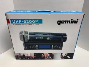 Gemini UHF-6200M Dual Wireless Microphone System