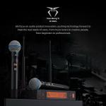 Wireless Dual Channel Microphone System with 400ft Range