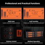 Wireless Dual Channel Microphone System with 400ft Range