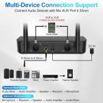 Wireless Microphone System with 4 Dynamic Mics