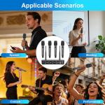 Wireless Microphone System with 4 Dynamic Mics