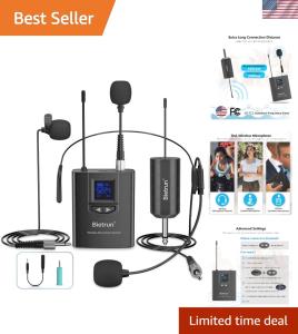 Wireless 3-in-1 Long Range Microphone System