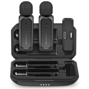 Wireless Lavalier Microphone Set for iPhone & Android