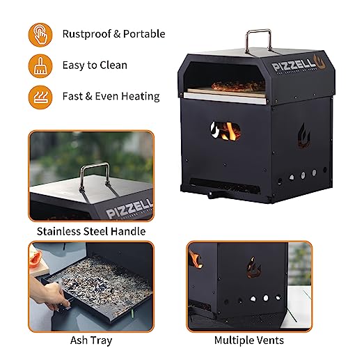 Outdoor Wood-Fired Pizza Oven with Accessories