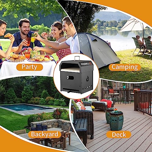 Outdoor Wood-Fired Pizza Oven with Accessories