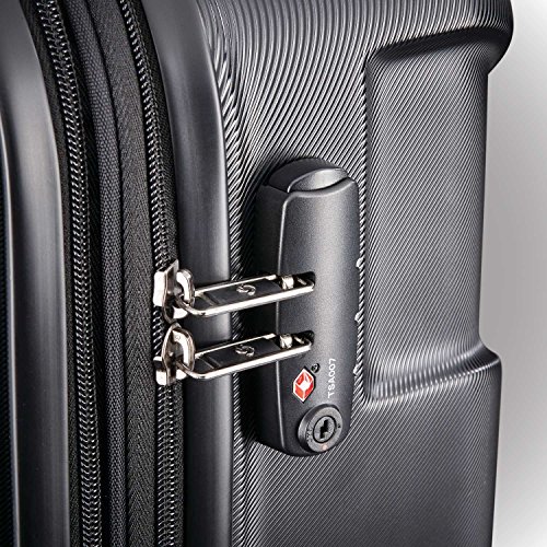 Spinner Wheels Suitcase: Samsonite Centric Hardside Expandable Black