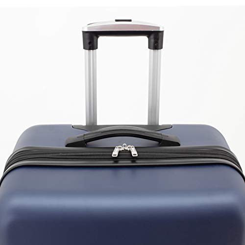 Wrangler Smart Navy Blue Luggage Set, 20-Inch Carry-On
