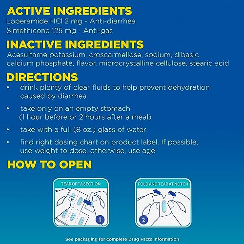 Imodium Multi-Symptom Relief Caplets, Traveler's Anti-Diarrheal Solution