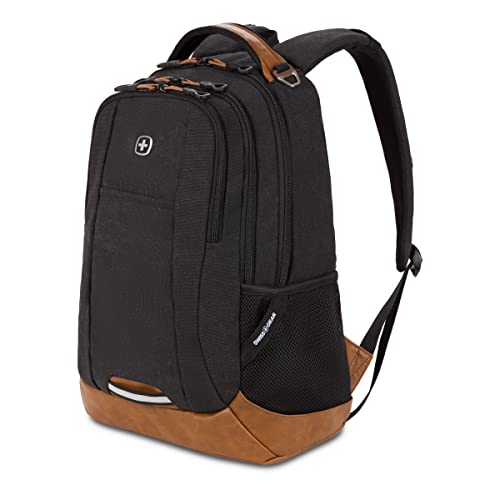 SwissGear 5505 Laptop Backpack, Black/Brown, 18-Inch