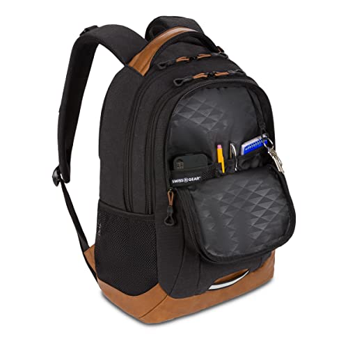 SwissGear 5505 Laptop Backpack, Black/Brown, 18-Inch