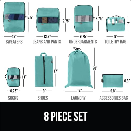 Gorilla Grip Travel Packing Cubes Set