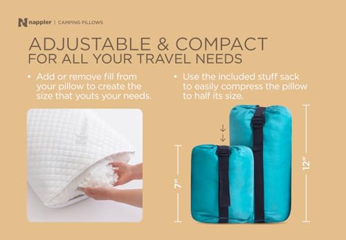 Nappler Compact Memory Foam Travel Pillow