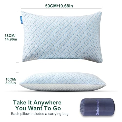 Compact Gehannah Travel Pillow with Storage Bag